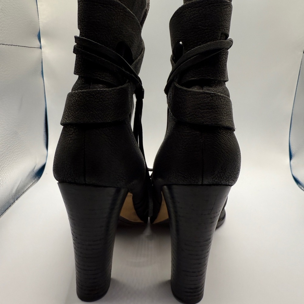 Vince Camuto Black Wrap Ankle Booties VP-Charisa - Picture 2 of 7